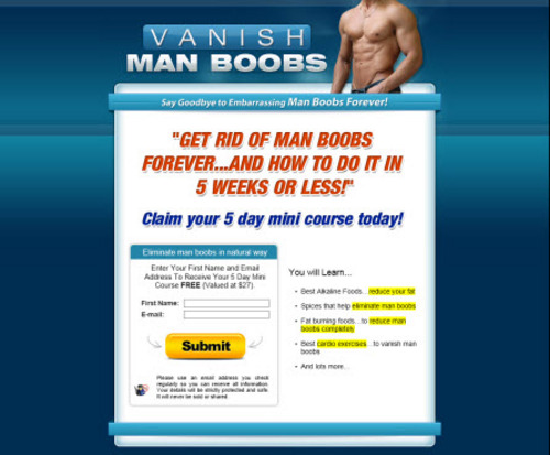 Product picture No More Man Boobs - How To Lose Man Boobs